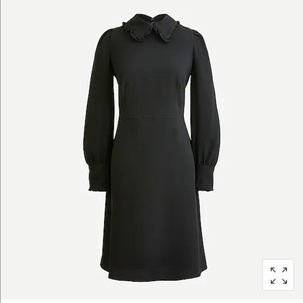 J CREW A line dress with ruffle collar